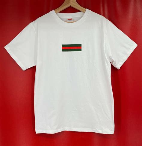 gucci supreme shirt box logo|gucci supreme logo.